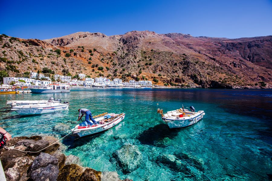 Boats in Loutro