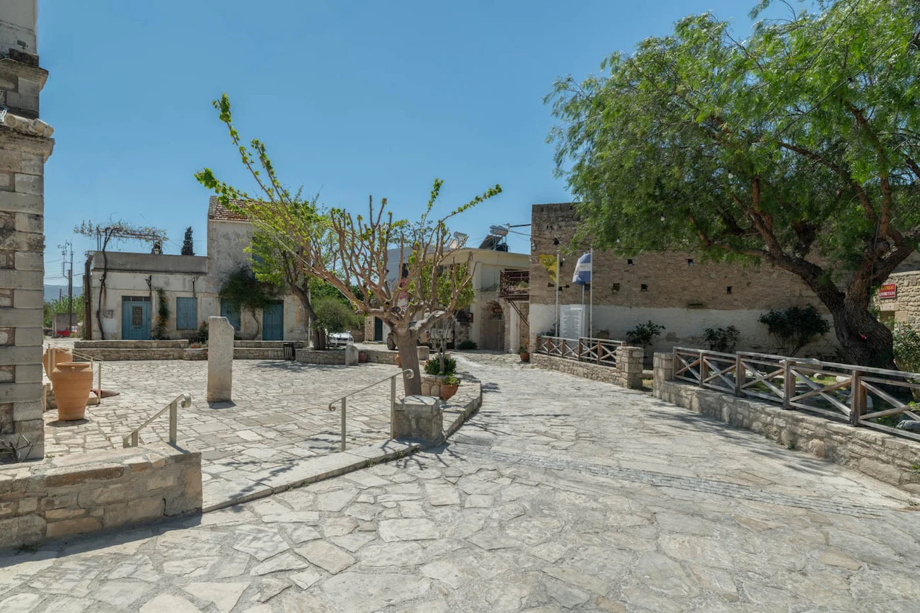 Agia Deka village square